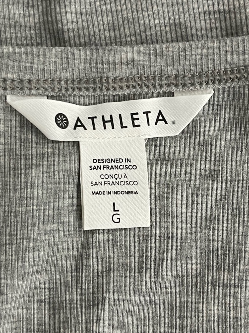Athleta Women’s Size LG Crew Neck Long Sleeve Top Gray Modal - Picture 11 of 14
